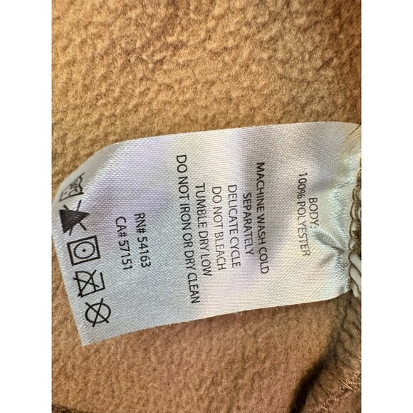 Calvin Klein Performance Womens Fleece Vest Small Tan Zip-Up Pockets - Picture 4 of 10